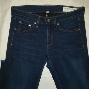 Rag & Bone Skinny Raw Hem Jeans sz 28